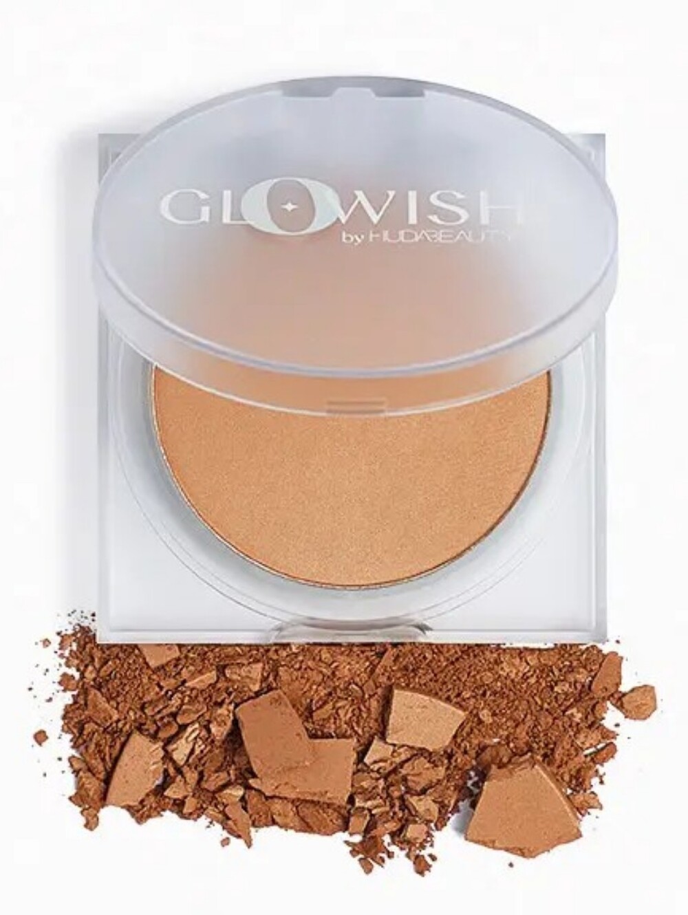 Huda Beauty GLOWISH Luminous Pressed Powder in 06 Medium Tan